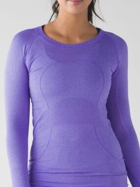lululemon athletica Lavender Swiftly tech Long-Sleeve Top size 4